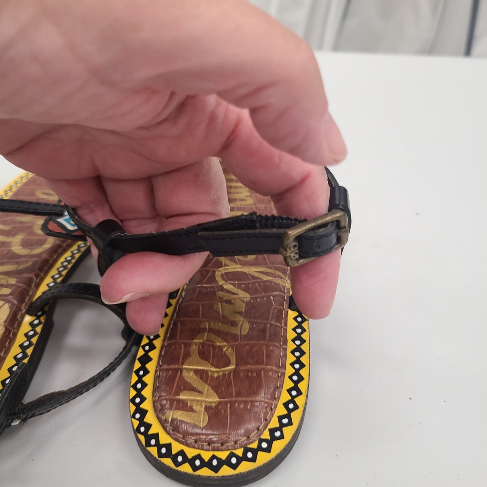 Sam Edelman Black and Brown Sandals - Picture 4 of 6